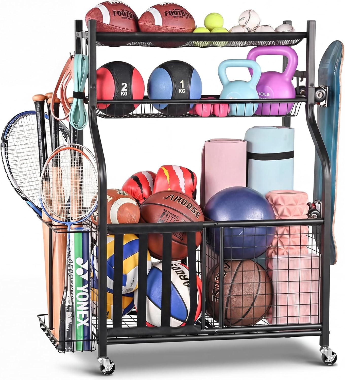 Sports Equipment Garage Storage - Sports Equipment Storage Rack for Garage,