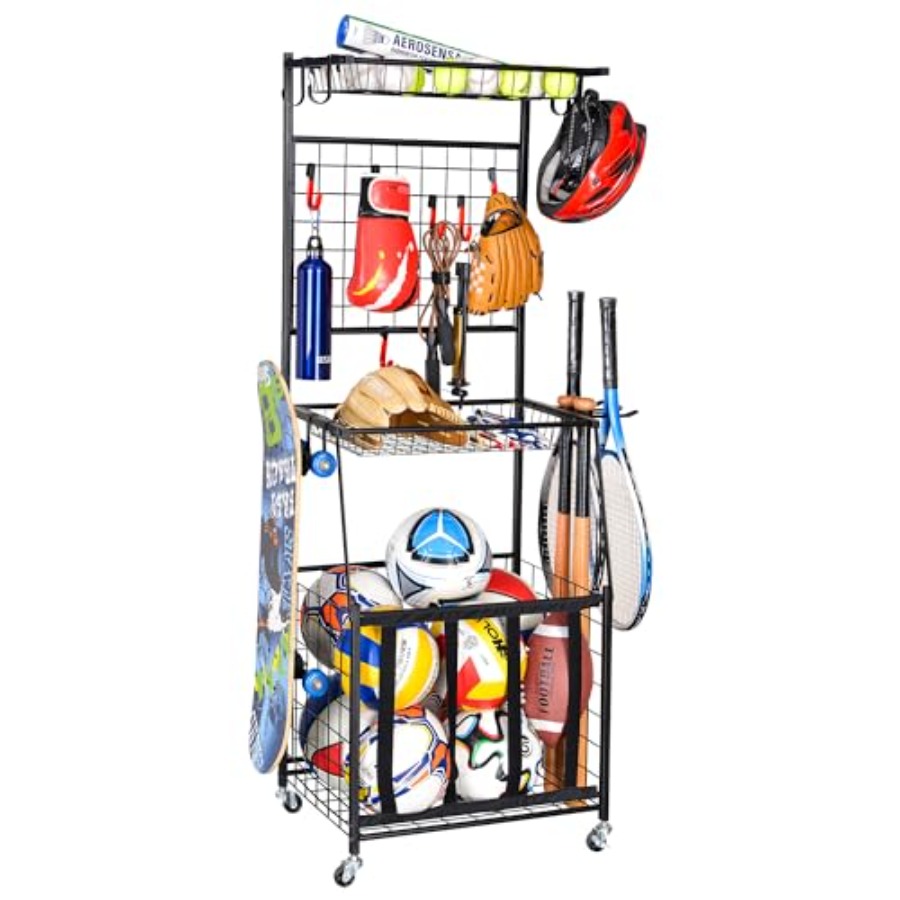 Sports Equipment Garage Storage - Sports Equipment Storage Rack for Garage