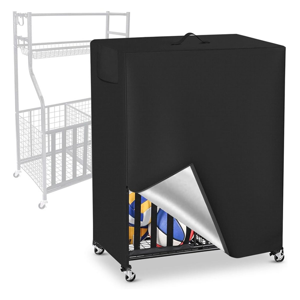 Basketball Rack Cover Garage S - Sports Equipment Garage Storage review and price