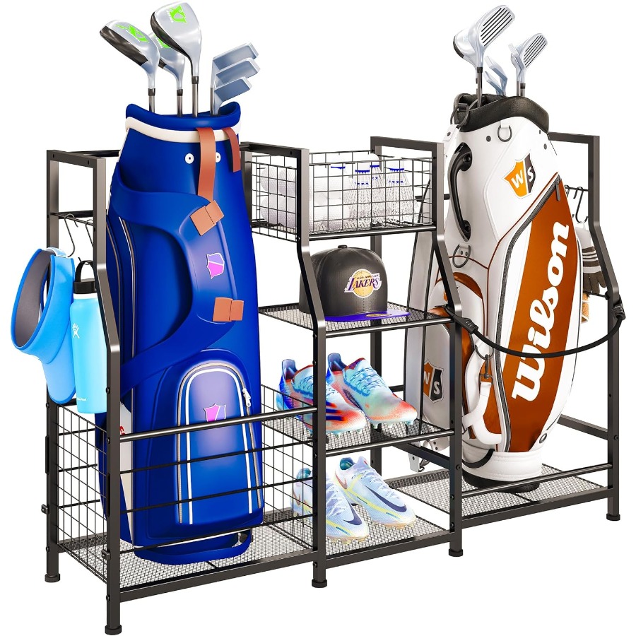 Golf Bag Stand Garage Storage  - Sports Equipment Garage Storage review and price