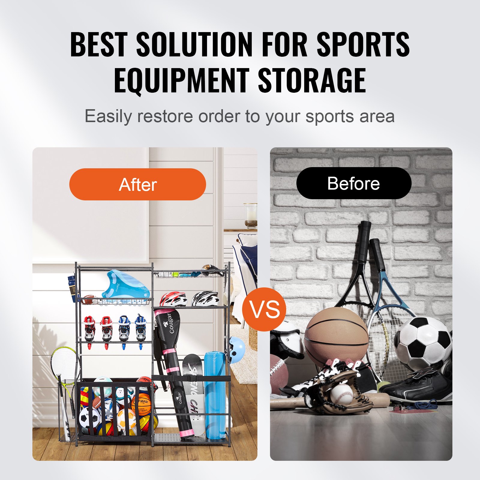 Golf Storage Garage Organizer, - Sports Equipment Garage Storage review and price