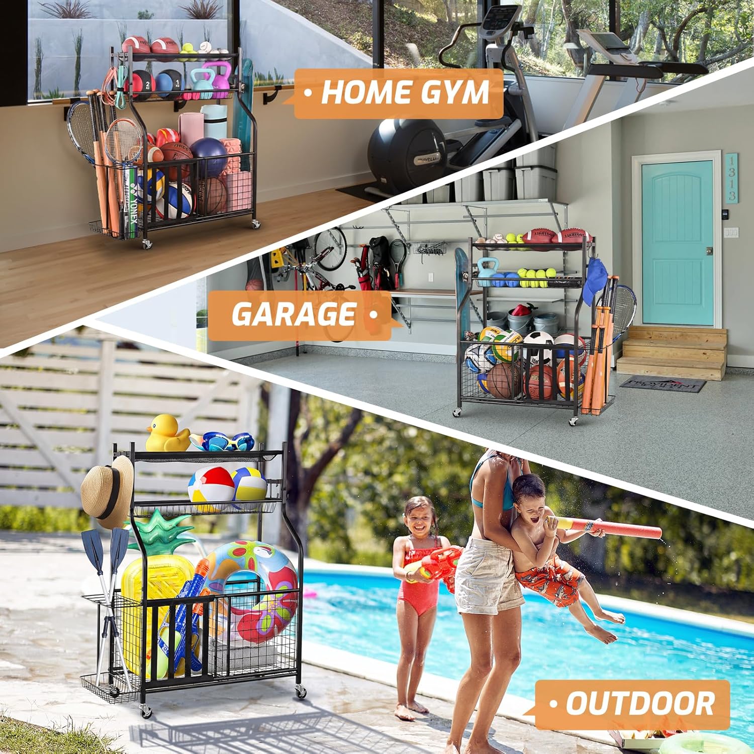 Sports Equipment Storage Rack  - Sports Equipment Garage Storage review and price