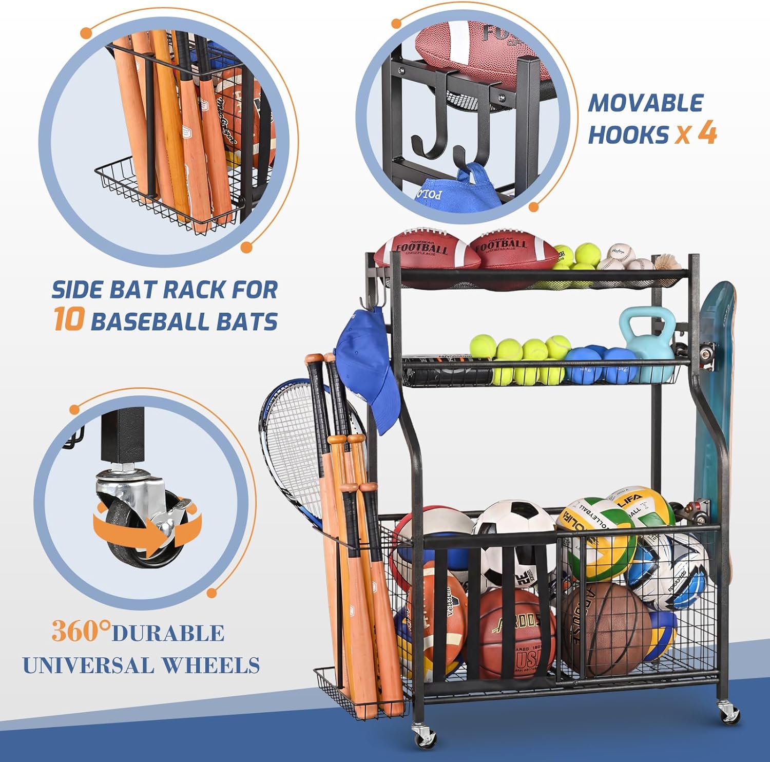 Sports Equipment Storage Rack  - Sports Equipment Garage Storage review and price