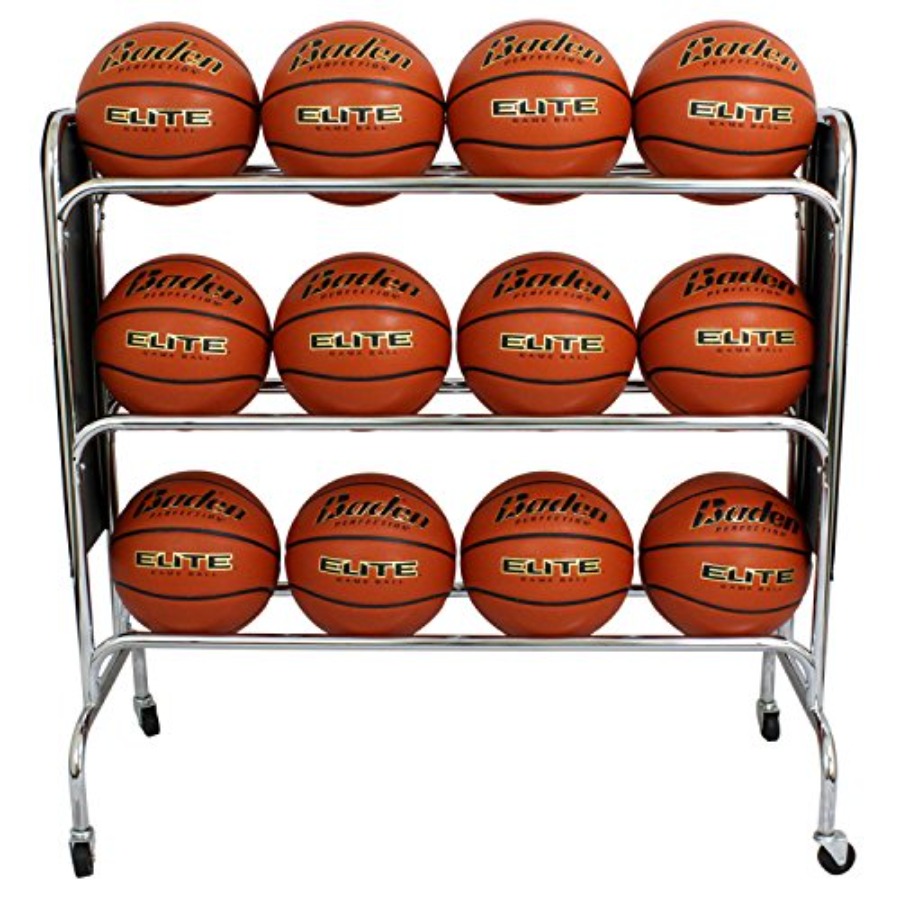 Steel Basketball Rack with Whe - Sports Equipment Garage Storage review and price