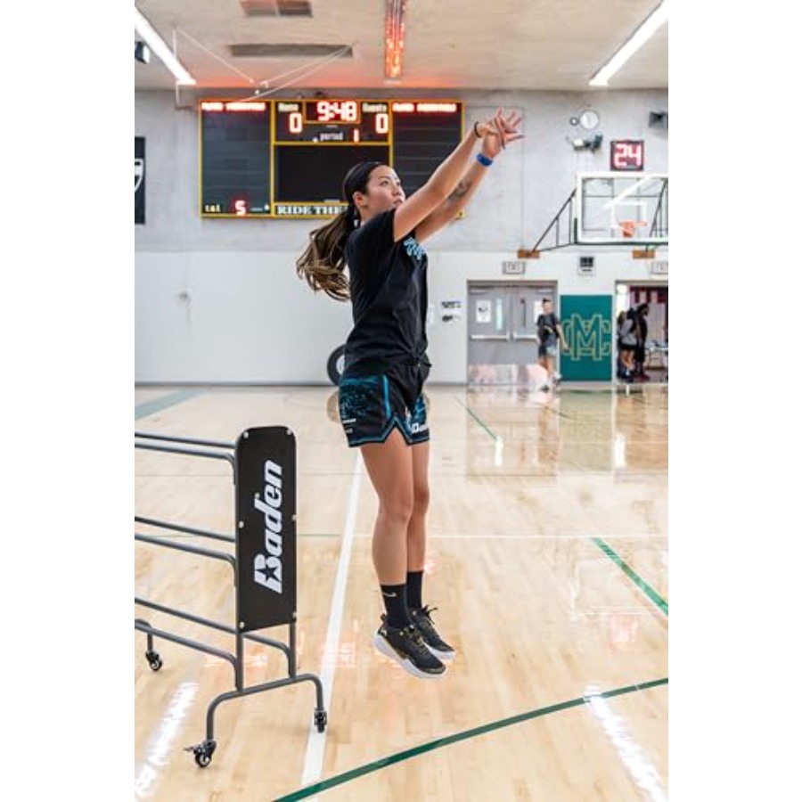 Steel Basketball Rack with Whe - Sports Equipment Garage Storage review and price