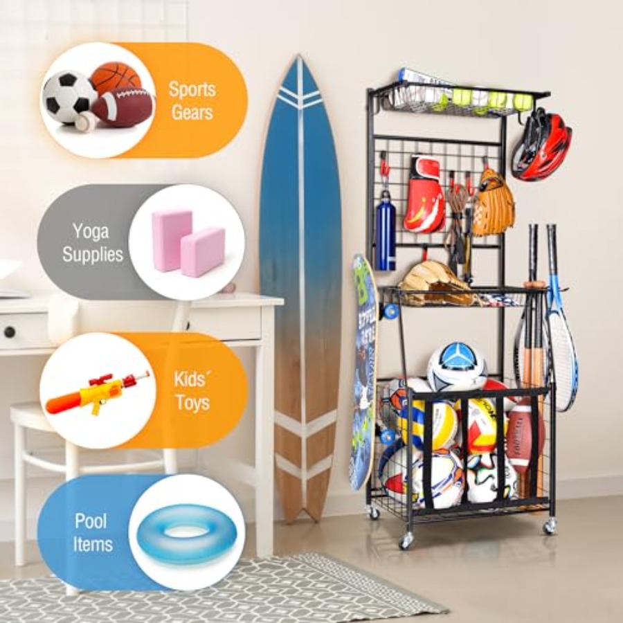 Sports Equipment Storage Rack  - Sports Equipment Garage Storage review and price