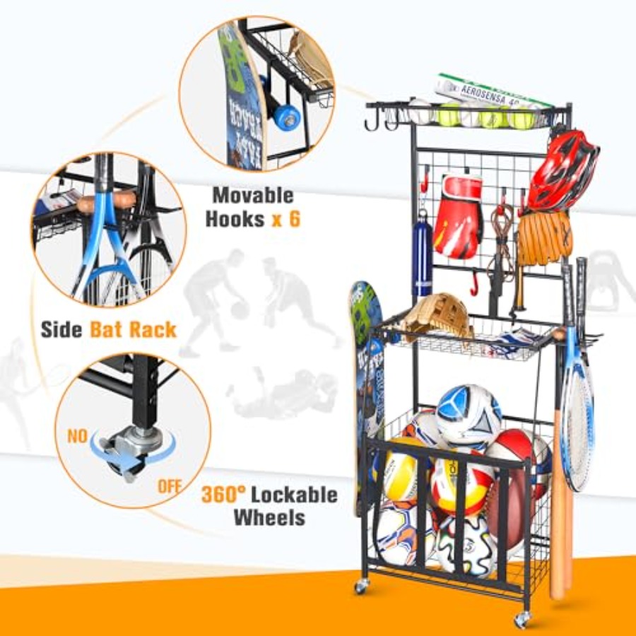 Sports Equipment Storage Rack  - Sports Equipment Garage Storage review and price