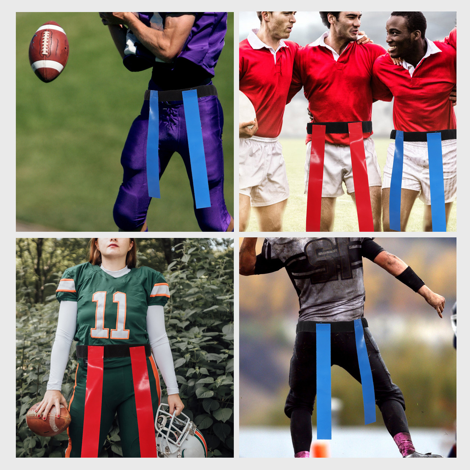 2Sets Football Flag Belt Rugby - Sports Equipment Game review and price