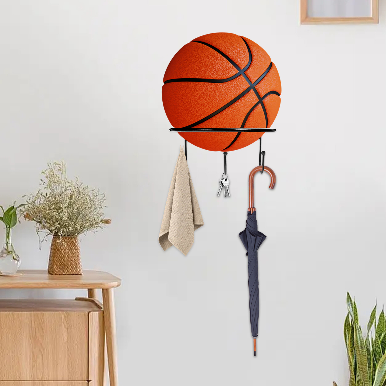 2pcs Wall-Mounted Ball Rack Me - Rugby Training Ball review and price